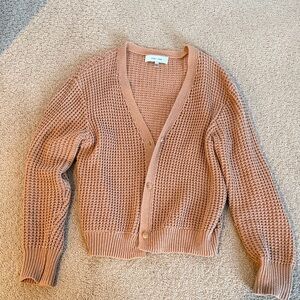 John + Jenn Textured Knit Cardigan - Tan